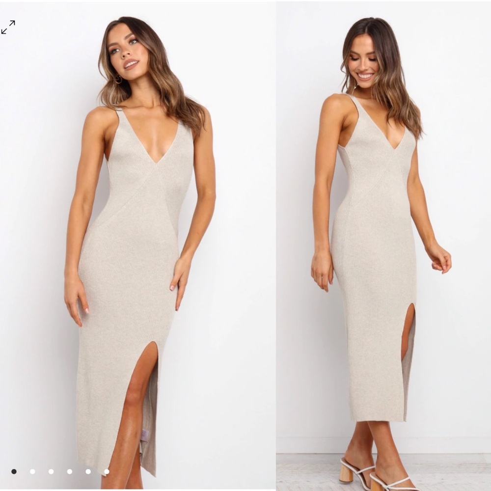 PETAL AND PUP LOTTIE DRESS BEIGE M